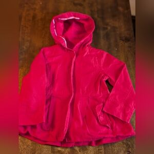 Jacadi Paris Toddler Girl Red Hooded Jacket/ Size 4